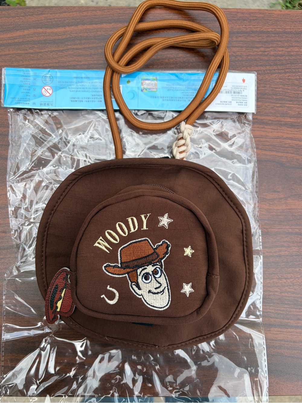 Disney Pixar Toy Story Woody Cowboy Hat Mini Crossbody Bag Brown NWT